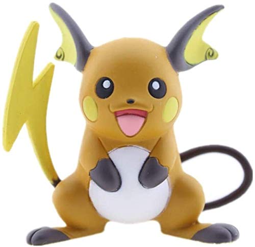 HOOPOO Pokemon Pocket Monsters Moncolle ex MS-40 Raichu 3-5 cm Mini Resina Anime Figura Juguetes for niños Decoración de Autos Familiares creativos