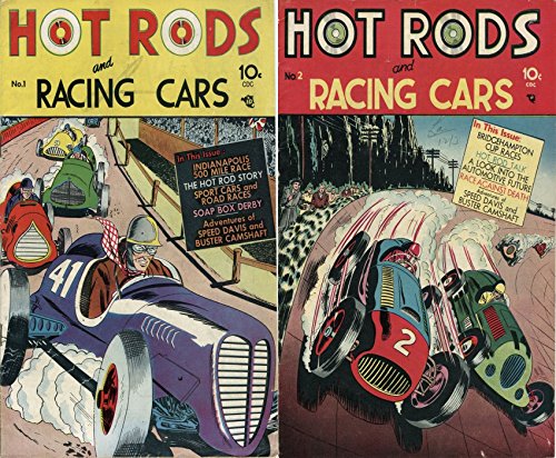 Hot Rods and Racing Cars. Issues 1 and 2. Sports cars, soap box derby, indianapolis 500 with Speed Davis and Buster Camshaft. Golden Age Digital Comics Action and Adventure. (English Edition)