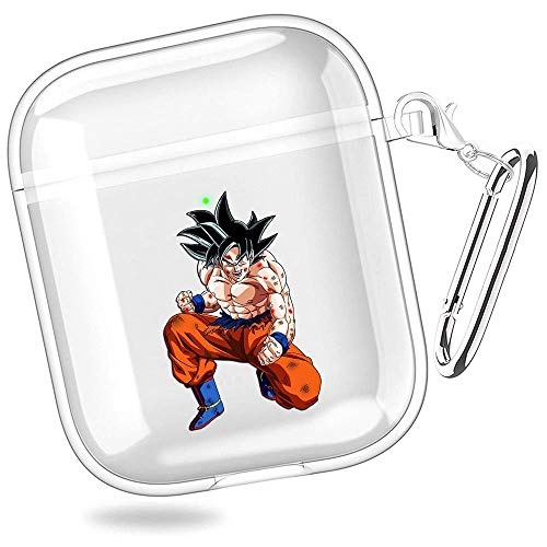 huijiameikeji Goku Dragon Ball z Shin budokai Vegeta Super Saiya Transparent Shell Case Cover For Funda AirPods 1/2 XTBD-209