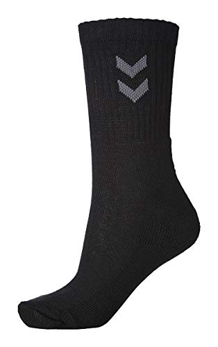 hummel 3-Pack Basic Socks, Unisex Adulto, Negro, 10