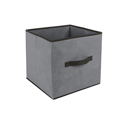 ID Space - Lote de 2 cajas de almacenaje para muebles (31 x 31 cm), color gris