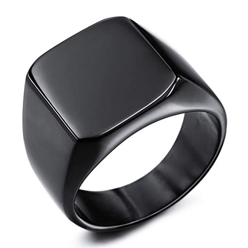 INBLUE Personalizado Foto Anillo de Sello Color Imagen para Hombres Mujeres Memorial Joyería de Acero Inoxidable Paquete con Ajustadores de Tamaño de Anillo (Negro Color) INBLUE Personalizado Foto Anillo de Sello Color Imagen para Hombres Mujeres Memorial Joyería de Acero Inoxidable Paquete con Ajustadores de Tamaño de Anillo (Negro Color)