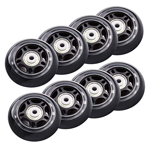 Iycorish Paquete de 8 ruedas de repuesto para patines en línea con ruedas de 70 mm Iycorish Paquete de 8 ruedas de repuesto para patines en línea con ruedas de 70 mm