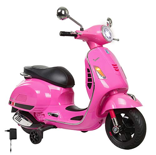 Jamara- Vespa Moto para Niños, Color Rosa (460349)