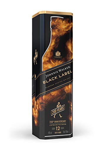 Johnnie Walker Black whisky escocés, Pack de regalo 200 aniversario - 700 ml