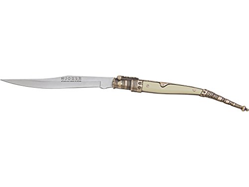 Joker Navaja Decorada N108D, Peso 40 gr, Hoja de 10,5 cm de Acero INOX 420, puño Zamak - ABS, Herramienta de Pesca, Caza, Camping y Senderismo Joker Navaja Decorada N108D, Peso 40 gr, Hoja de 10,5 cm de Acero INOX 420, puño Zamak - ABS, Herramienta de Pesca, Caza, Camping y Senderismo