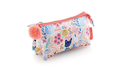 Jordi Labanda Estuche Escolar Triple Meow Jordi Labanda Estuche Escolar Triple Meow