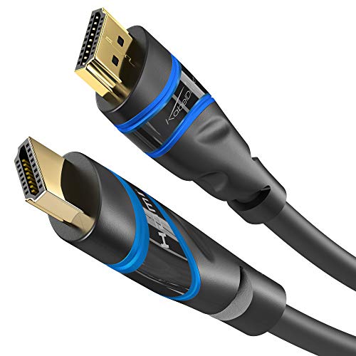 KabelDirekt – 1m – Cable HDMI 4K (4K@120Hz/4K@60Hz para una Espectacular Experiencia Ultra HD – High Speed con Ethernet, Compatible con 2.0/1.4, Blu-ray/PS4/PS5/Xbox Series X/Switch, Negro)