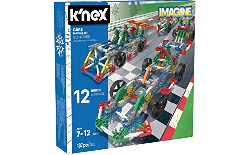 K'nex 41200 Imagine-Cars Juego de construcción. Construye hasta 12 Coches Distintos. 187 Piezas. +7 años (Ref Chicos