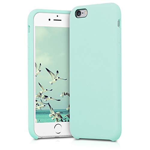 kwmobile Funda Compatible con Apple iPhone 6 / 6S - Carcasa de TPU para móvil - Cover Trasero en Menta Mate