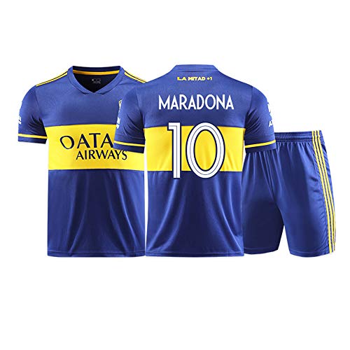 LCSA Mǎrǎd<b} nǎ Temporada 2020-2021 - Conjunto de camiseta de fútbol para hombre - 1986 Argentina Culb Player Football Jersey Sudadera de secado rápido Fans Sudadera/10# azul-3XS