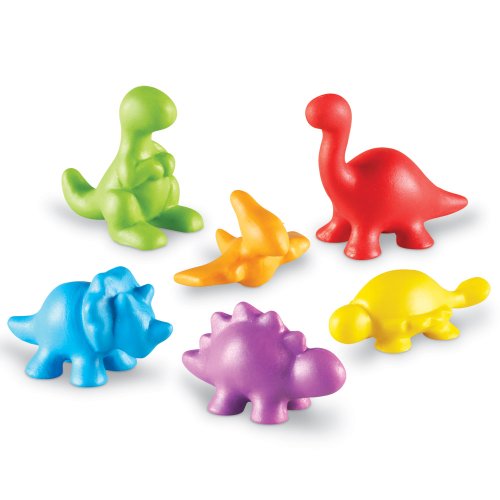 Learning Resources- Figuras de Dinosaurios, Color (LER4481)