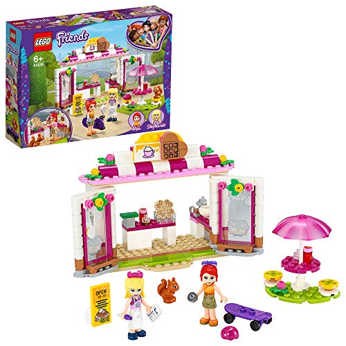 LEGO Friends Friends Parque de Heartlake City Set de Juego con Cafetería Heladería y Mini Muñeca de Stephanie, multicolor (Lego ES 41426)