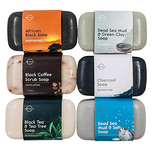 Lujoso Estuche con Selección 6 Mejores Jabones 100 % Vegano Natural con aceites esenciales Terapéuticos del Mar Muerto Cuidado Espinillas Repara e Hidrata Cara y Cuerpo. Regalo Mujer Hombre 680 gr. Lujoso Estuche con Selección 6 Mejores Jabones 100 % Vegano Natural con aceites esenciales Terapéuticos del Mar Muerto Cuidado Espinillas Repara e Hidrata Cara y Cuerpo. Regalo Mujer Hombre 680 gr.