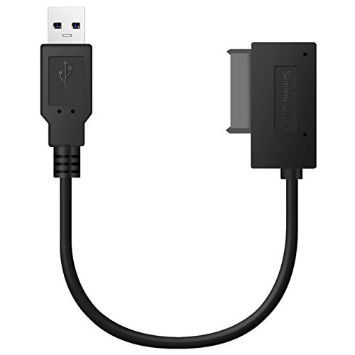 Mangoo Cable USB 2.0 a SATA 7+6 de 13 pines Slimline para Tablet Portátil Portátil Unidad óptica Adaptador Cable Convertidor para DVD CD ROM PC TXTB1 Mangoo Cable USB 2.0 a SATA 7+6 de 13 pines Slimline para Tablet Portátil Portátil Unidad óptica Adaptador Cable Convertidor para DVD CD ROM PC TXTB1