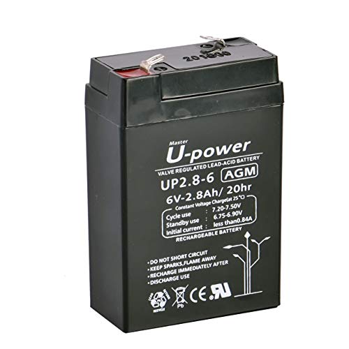 Master U-Power Up - Batería Plomo Agm 2,8Ah 6V