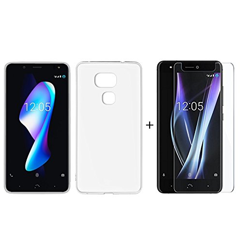 Mb Accesorios Pack Protector de Pantalla, Cristal Templado con Pegamento Completo + Funda Transparente BQ AQUARIS V/VS Mb Accesorios Pack Protector de Pantalla, Cristal Templado con Pegamento Completo + Funda Transparente BQ AQUARIS V/VS
