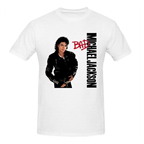Michael Jackson Bad Graphic T Shirts For Men Crew Neck Medium