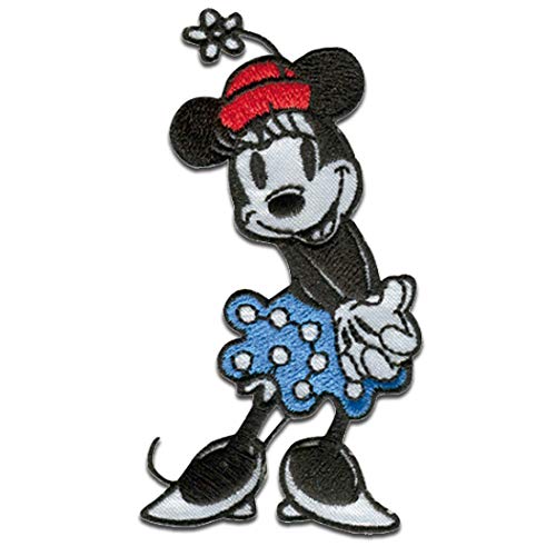 Mickey Mouse 90 Años 07 Minnie noventa Edición especial Disney - Parches termoadhesivos bordados aplique para ropa, tamaño: 4,5 x 8,2 cm