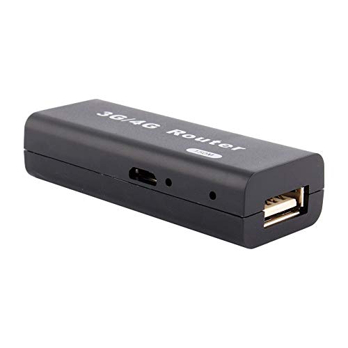 Mini enrutador WiFi 3G/4G, WLAN Hotspot RJ45 Micro USB Enrutador inalámbrico Adaptador de Tarjeta de Red Módems USB 3G para la mayoría de los Dispositivos WiFi con USB