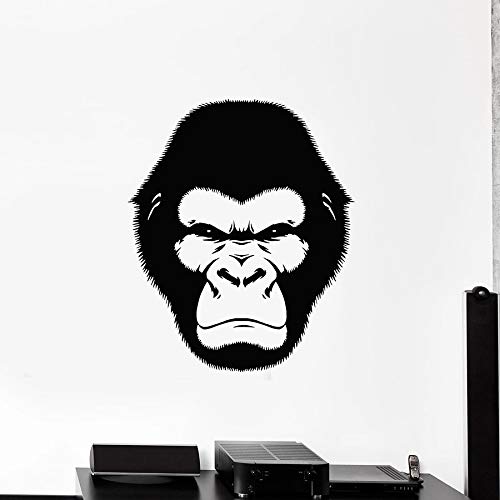 mlpnko Etiqueta de la Pared de la Cabeza del Mono Selva Zoo decoración de la habitación de los Adolescentes Pegatina de Vinilo Mural de orangután 85X99 cm