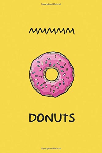 MMMMM Donuts: The simpsons notebook, 100 lined pages, 6x9''