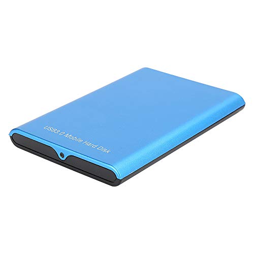 Monland Disco duro externo de 1 TB, USB 3.0, 2.5, portátil, de metal de aleación de aluminio ultrafino, color azul