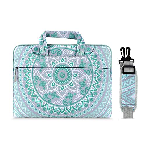 MOSISO Funda Protectora Compatible con 2019 MacBook Pro 16 A2141/15-15.6 MacBook Pro Retina/Surface Acer ASUS de Portáti,Bolsa de Hombro Maletín Bandolera de Mandala Estilo,Verde Menta&Azul MOSISO Funda Protectora Compatible con 2019 MacBook Pro 16 A2141/15-15.6 MacBook Pro Retina/Surface Acer ASUS de Portáti,Bolsa de Hombro Maletín Bandolera de Mandala Estilo,Verde Menta&Azul