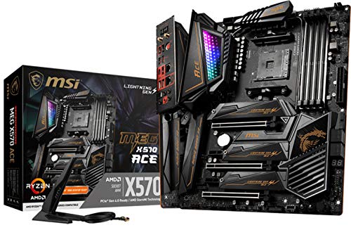 MSI MEG X570 Ace - Placa Base Enthusiast Gaming (Chipset AMD X570, DDR4, Audio Boost, Intel Lan, Socket AM4, Wi-Fi, Soporta AMD Pocesadores) Color Negro MSI MEG X570 Ace - Placa Base Enthusiast Gaming (Chipset AMD X570, DDR4, Audio Boost, Intel Lan, Socket AM4, Wi-Fi, Soporta AMD Pocesadores) Color Negro