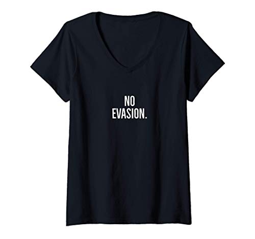 Mujer No evasion. Camiseta Cuello V