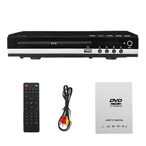 Multisistema DVD 1080P HD DVD USB Digital TV Multimedia CD de Soporte HDMI reproductor de DVD RW MP3 VCD SVCD,Negro
