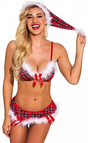 Muñeca De Las Señoras Ropa Interior del Traje De Mode Básicos La Navidad De Navidad Lencería De Navidad Rojo Ligas Lencería De Navidad Chemise Muñecas De Navidad En Varias Piezas Conjunto De Lencería