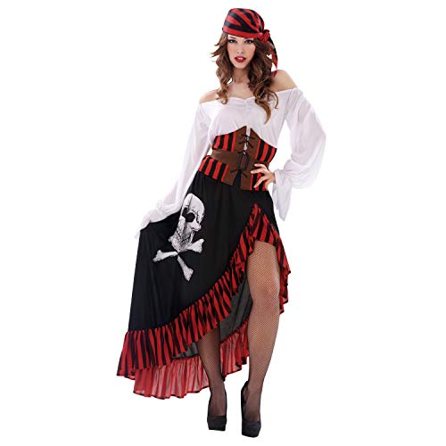My Other Me Me-203657 Disfraz de pirata bandana para mujer, S (Viving Costumes 203657)