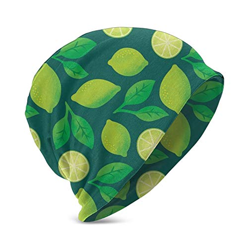 (N/A) Gorro 3D para niños con diseño de calavera, color limas, para niños (N/A) Gorro 3D para niños con diseño de calavera, color limas, para niños
