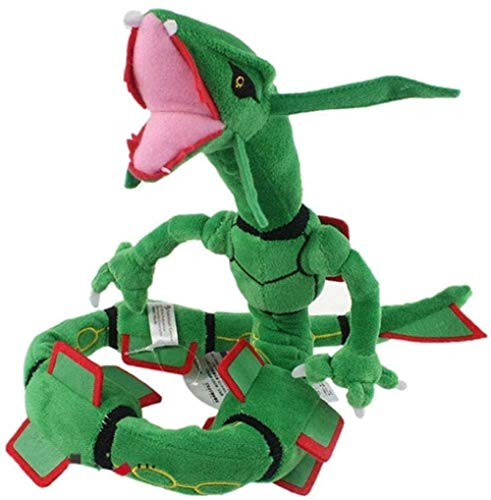 NC86 Juguete de Peluche de 80 cm, muñeco de dragón Verde, Figuras de Pokemon de Anime, marioneta de acompañamiento Suave, niños Ki