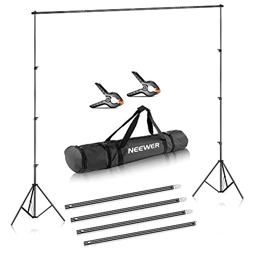 Neewer Foto Vídeo Estudio Fondo Ajustable Soporte para Fondo Sistema de Soporte 3x3.6 Metros y Bolsa de Transporte para Fotografía (Telón de Fondo no Incluido) Neewer Foto Vídeo Estudio Fondo Ajustable Soporte para Fondo Sistema de Soporte 3x3.6 Metros y Bolsa de Transporte para Fotografía (Telón de Fondo no Incluido)