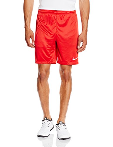 Nike Park II Knit Short NB Pantalón corto, Hombre, Rojo/Blanco (University Red/White), L