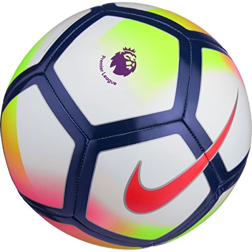 NIKE PITCH PREMIER LEAUGE FOOTBALL BALL 2017/2018 (White/Crimson)  size 5