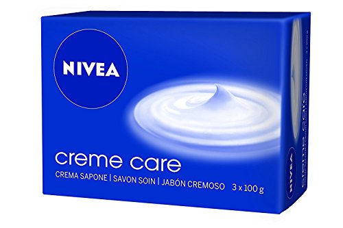 NIVEA Creme Care Jabón en pastilla en pack de 3 (3 x 100 g), jabón de manos con la fragancia de NIVEA Creme, jabón perfumado para una piel suave e hidratada NIVEA Creme Care Jabón en pastilla en pack de 3 (3 x 100 g), jabón de manos con la fragancia de NIVEA Creme, jabón perfumado para una piel suave e hidratada