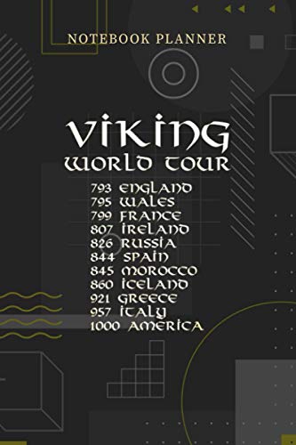 Notebook Planner Viking World Tour Medieval Scandinavian History Nordic: Over 100 Pages, Pocket, Personalized, 6x9 inch, Menu, Financial, Journal, Planning