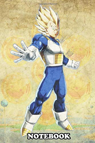 Notebook: Vegeta , Journal for Writing, College Ruled Size 6" x 9", 110 Pages
