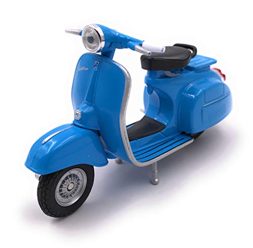 Onlineworld2013 Escala de Scooter de Coche Azul Scooter Modelo 1: 34-39 con Licencia