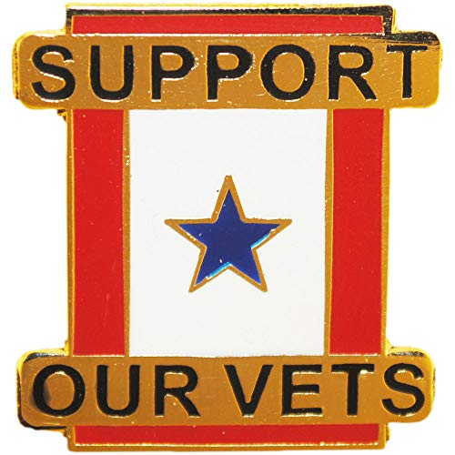 Original Famous Pins & Lapels USA & Patriotic, Family MEMIN Services Support Our VETS! - Artwork, Expertly Designed Pin - 1"
