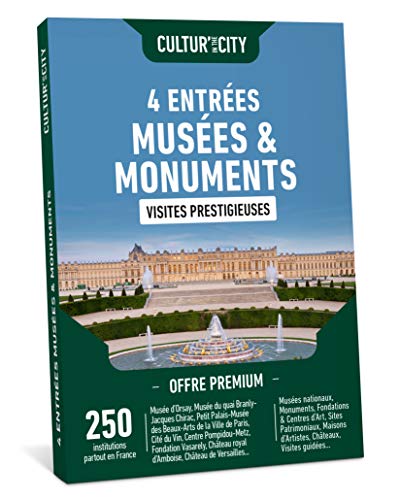 Otheatro CULTUR 'in The City - Caja de regalo de 4 plazas, 500 exposiciones/meses Premium – 300 museos y monumentos asociados – Castilos, fundaciones, edificios, centros de arte, casa de artista Otheatro CULTUR 'in The City - Caja de regalo de 4 plazas, 500 exposiciones/meses Premium – 300 museos y monumentos asociados – Castilos, fundaciones, edificios, centros de arte, casa de artista