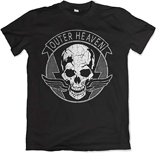 Outer Heaven Distressed Black T Shirt