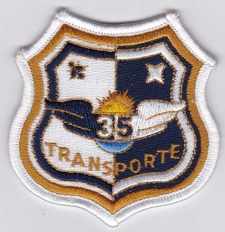 PATCHMANIA Spanish Patch Air Force Ejercito del Aire ala 35 Transport C 295 80mm 77mm Parches Bordados THERMOADHESIVE Patch