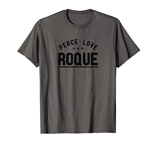 Peace Love Roque Vintage Roque Player Camiseta