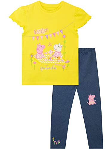 Peppa Pig Camiseta y Leggings para niñas Multicolor 3-4 Años