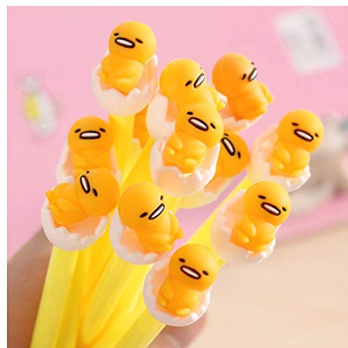 PiniceCore Oficina 4pcs / Lot 0.5mm Lazy Huevo Gudetama la Tinta del Gel Pluma Promocional Regalo de la Escuela de Escritorio Suministro de Material Escolar Kawaii Pen