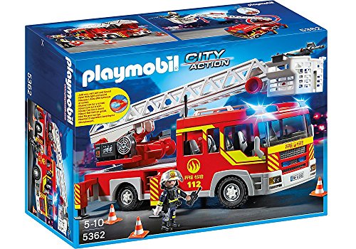 Playmobil City Action Ladder Unit with Lights and Sound vehículo de juguete - Vehículos de juguete (Multicolor, 5 año(s), 10 año(s), 130 mm, 390 mm, 170 mm)